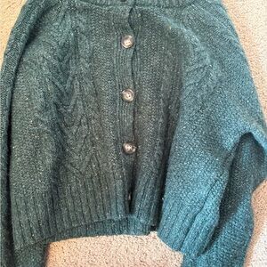 Old Navy Teal Button-Up Cardigan